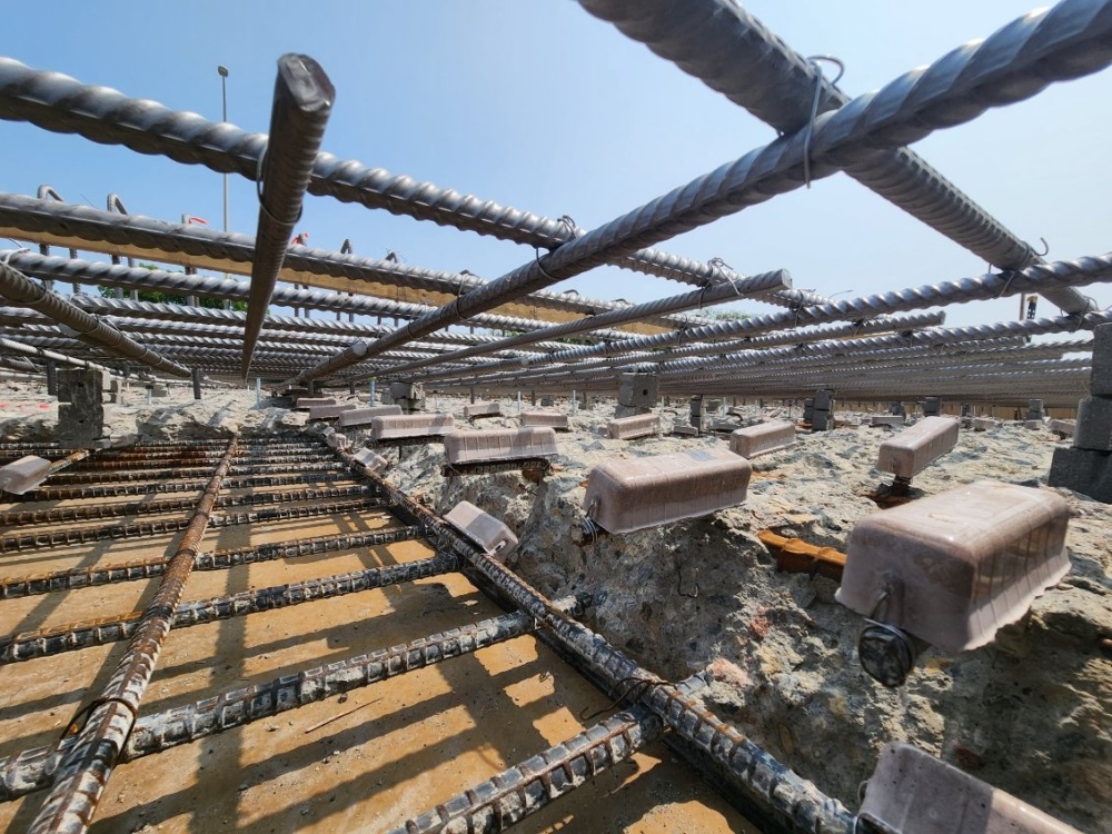 Discrete Embedded Anode Installation on exposed rebar